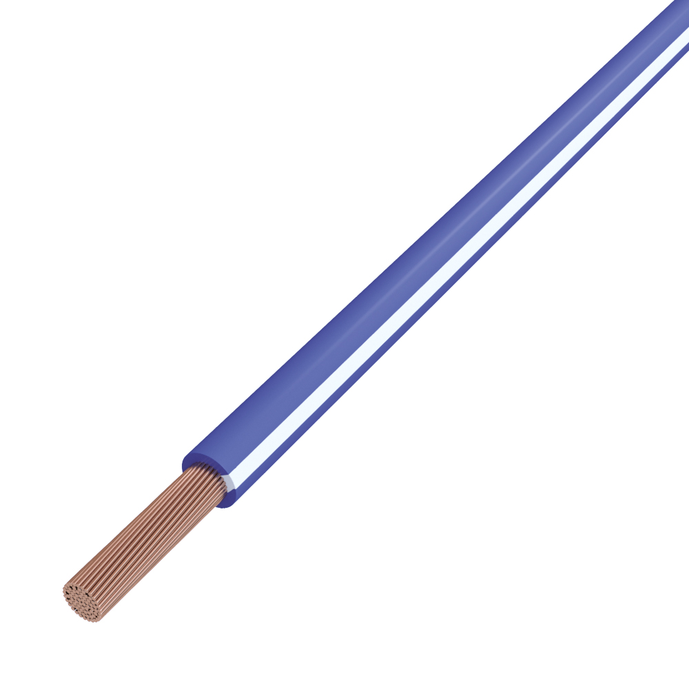 H05V-K 0,5 BL/WS/R100 0,5qmm, bl-ws, R100 PVC-Aderleitung