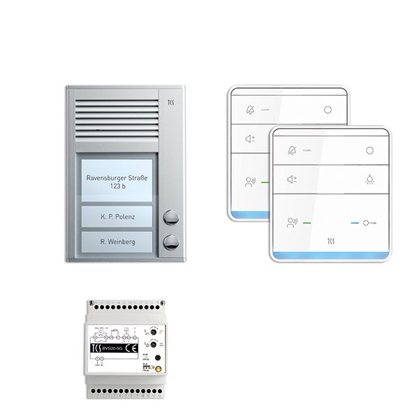 TCS PSC2320-0000 Türsprech-Set Bus 2xTeiln edst ws 1LS