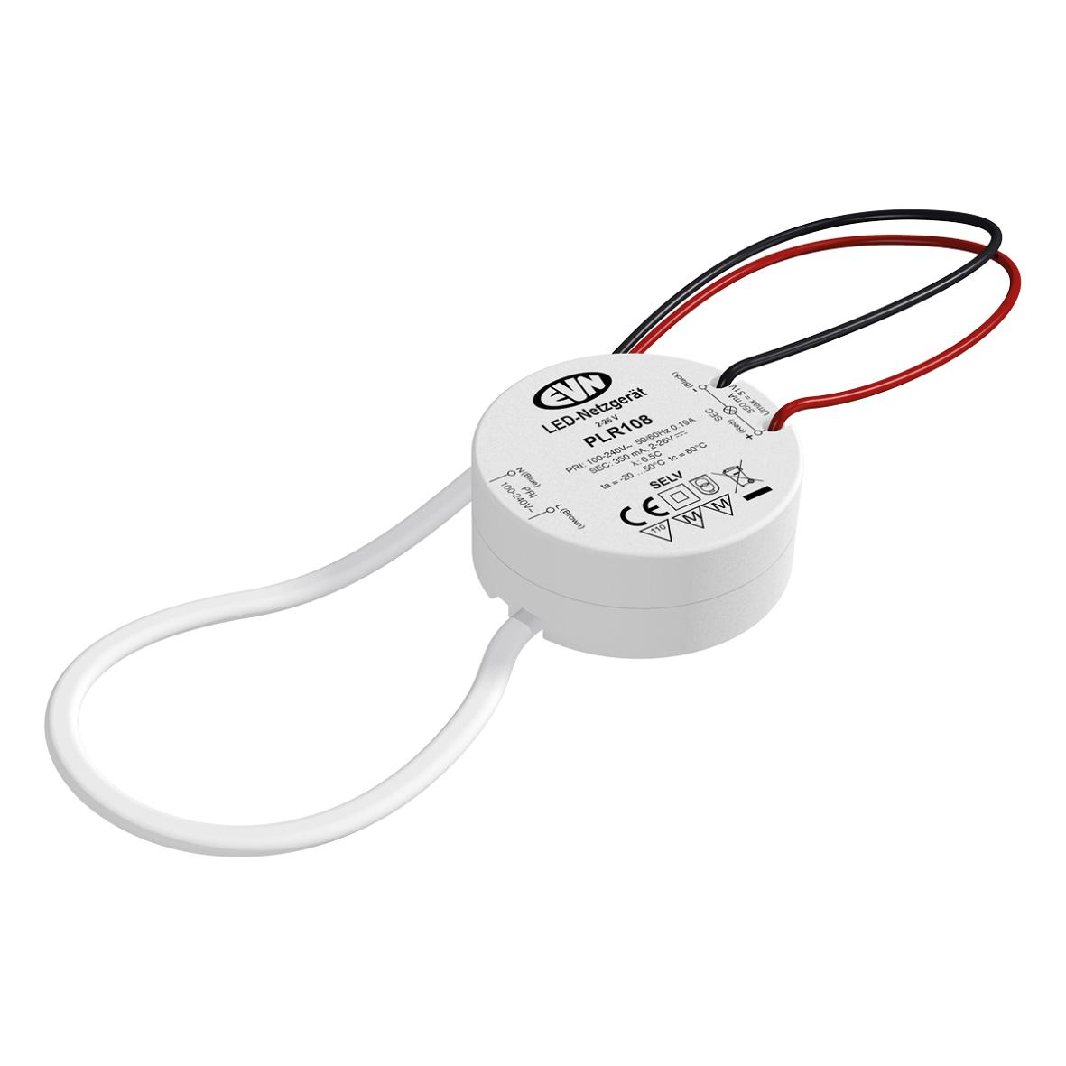 EVN PLR108 LED-Netzgerät 350mA 1-9W IP20 LBH=53x53x22mm
