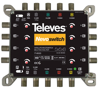 TELEVES MS58C 5in8 NEVO, receiver Multischalter