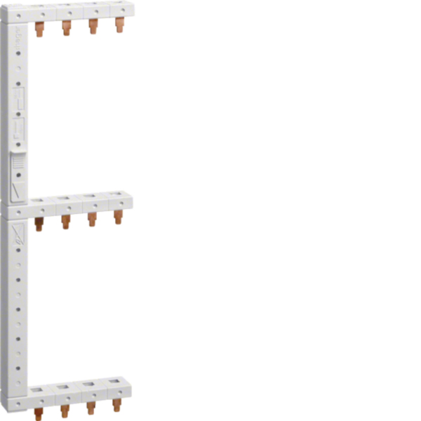 HAGER KCF668L Phasenschiene 3+N 271mm 10qmm 63A Stift
