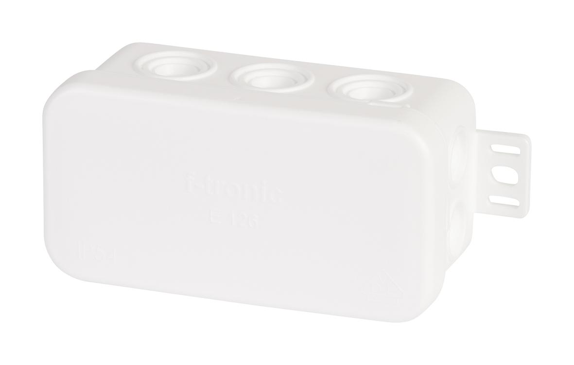 F-TRONIC E126ws Abzweigdose IP54 2,5qmm 75x37x40mm ws