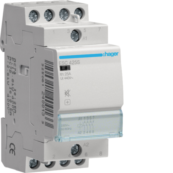 HAGER ESC425S Installationsschütz 25A 230V/AC 400V/AC