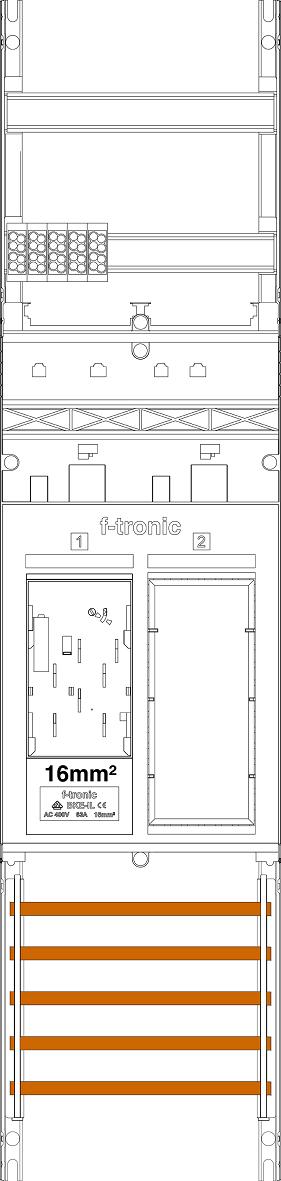 F-TRONIC ER6-16L Komplettfeld 1Z 1R eHZ m.Verdr 16qmm