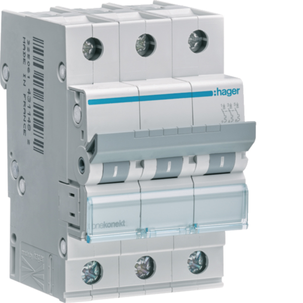 HAGER MCN316 Leitungsschutzschalter AC C 16A 3p 415V
