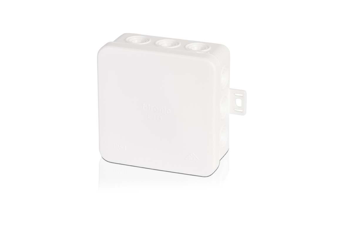 F-TRONIC E113ws Abzweigdose IP54 2,5qmm 85x85x40mm ws