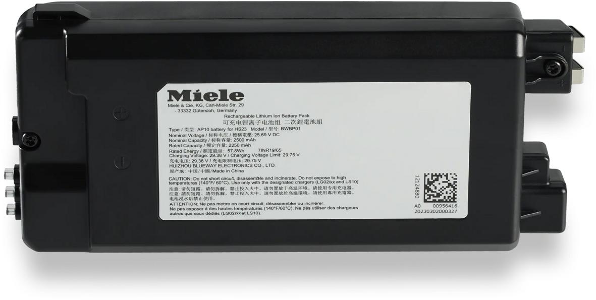 MIELE 12519020 Akku (Wechsel) sw Zubehör Li-Ion Akku zu Duoflex Cat&Dog