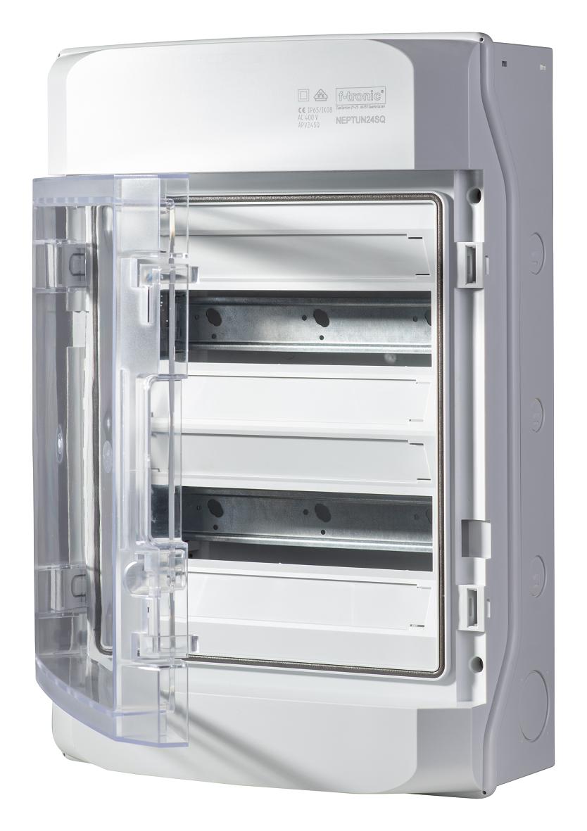 F-TRONIC NEPTUN24SQ Kleinverteiler AP 2x12TE Kst IP65