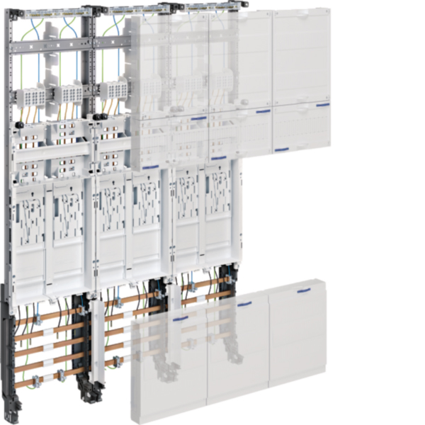 HAGER ZL3EN26 Komplettfeld 63A 6Z eHZ m.Verdr