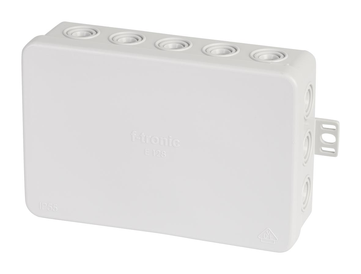 F-TRONIC E128 Abzweigdose IP54 2,5qmm 134x89x40mm gr