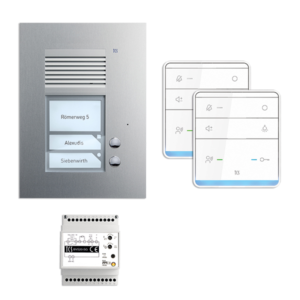 TCS PSU2320-0000 Türsprech-Set Bus 2xTeiln edst ws 1LS